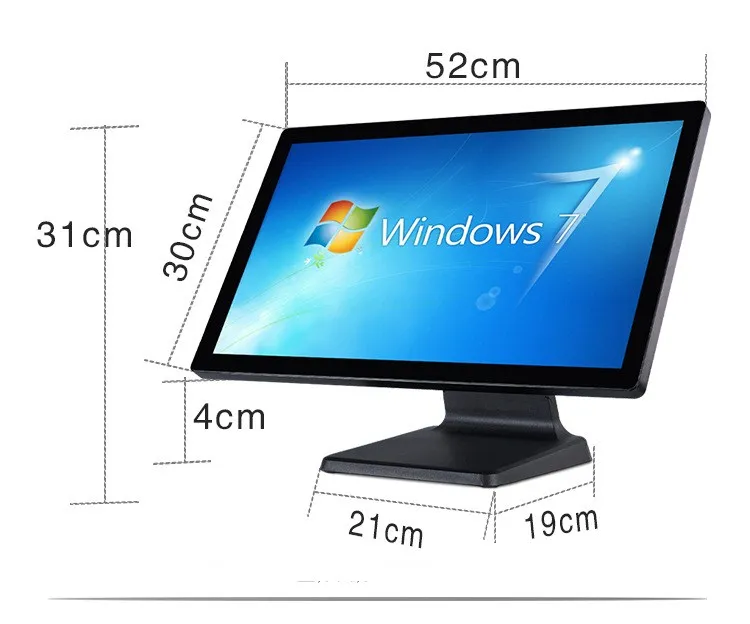 Window 10 21 Inch Touch Screen POS System Retail And Restaura ntMulti-Language To Choose POS Machine All In One System Termina