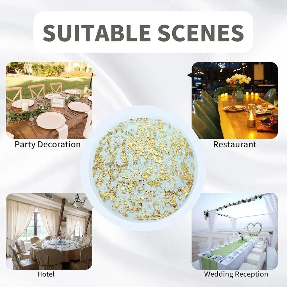 Disposable Golden Meal Mat Waterproof Oil Proof Restaurant Supply Party Decoration Dirt Kitchen Mat Hotel Anti 13inch Home R3P7