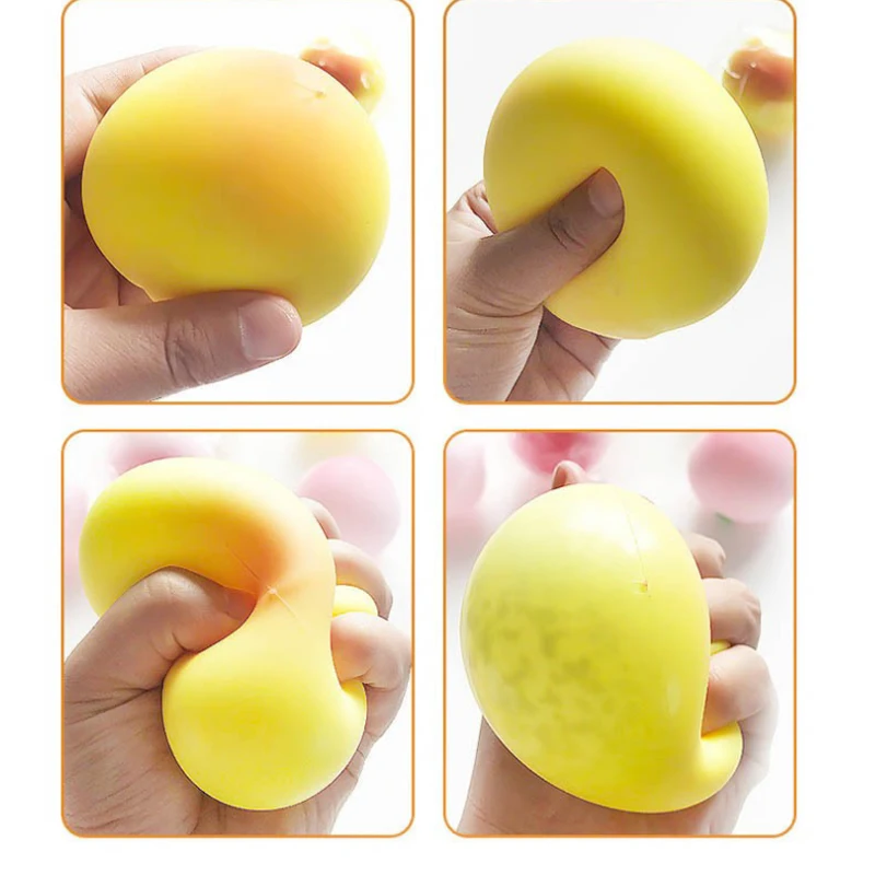 Fruit Peach Squeeze Toy for Boys Girls Kawai Creative Soft Decompression Toy Mini TPR Sensory Squishy Fidget Toys Kids Gifts