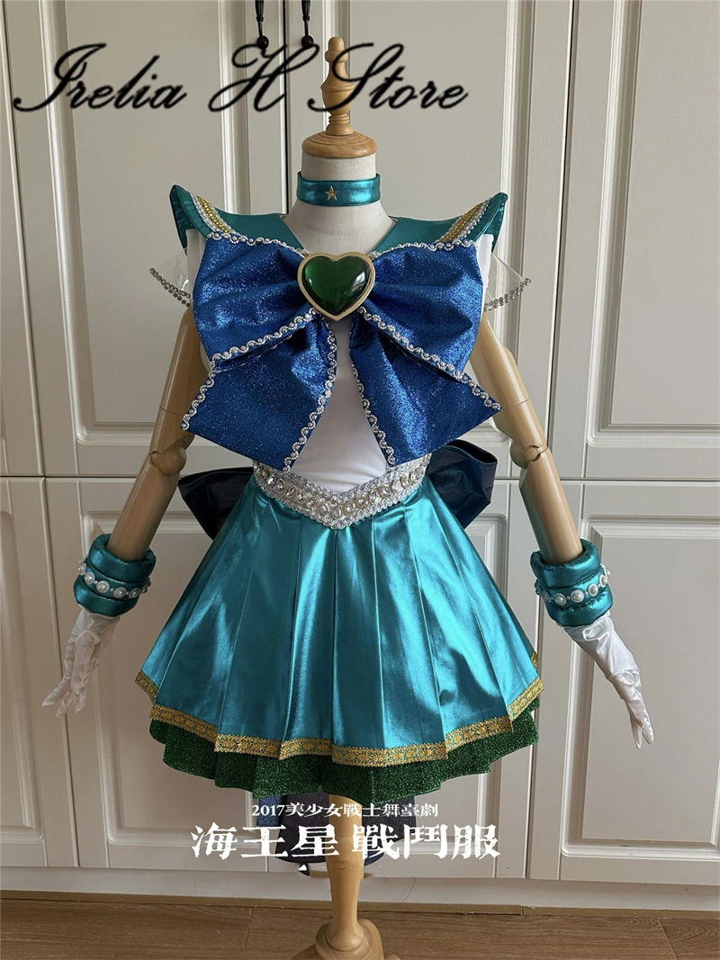 

Irelia H 2015 Musical Sailor Neptune Kaiou Michiru Cosplay Costume Women Uniform JK Halloween High Quality Customized