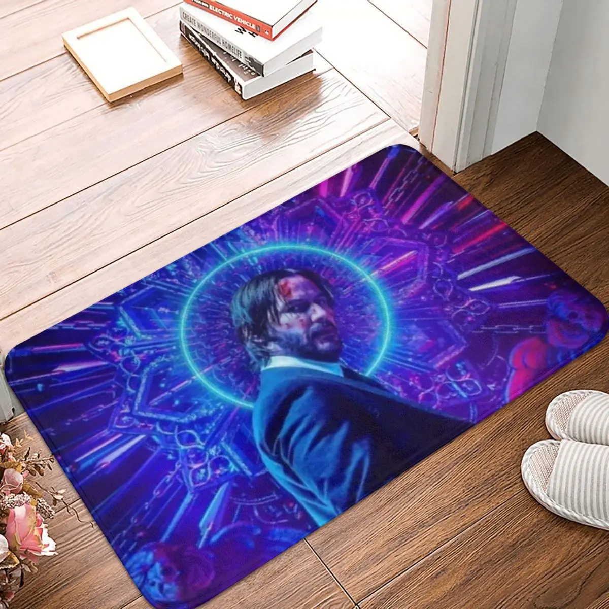 John Wick Non-slip Doormat Kitchen Mat Lightning Man-2 Floor Carpet Entrance Door Rug Home Decor