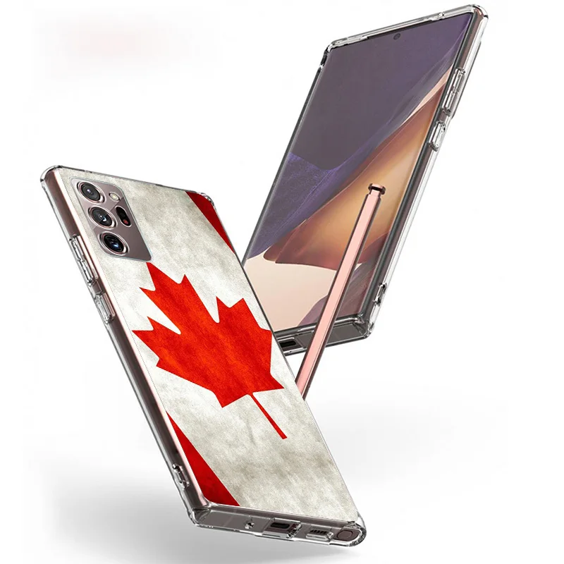 Canada Maple Leaf Flag Phnoe Case for Samsung Galaxy S23 S24 Ultra S22 Plus S21 S20 FE S10E S10 S9 S8 + Unique Cover Coque