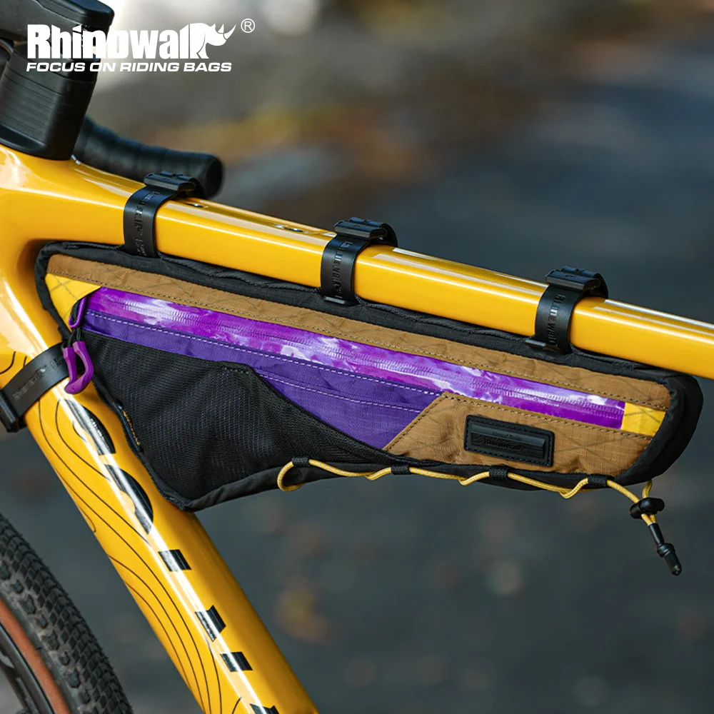 Rhinowalk 1.7L Bicycle Triangle Frame Bag Bikepacking Front Frame Storage Pack For MTB Road Bike Cycling Travel Accessories