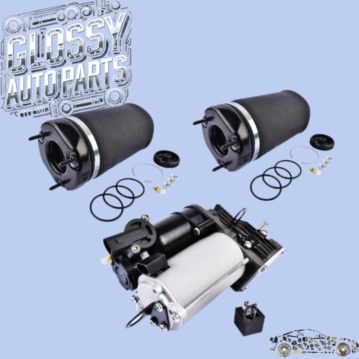 Image of AP02 Luftfeder + Luftfederungskompressor für W164 X164 Mercedes M / GL-Klasse W164 ML 300 320 ML320 ML350 GL320 GL350