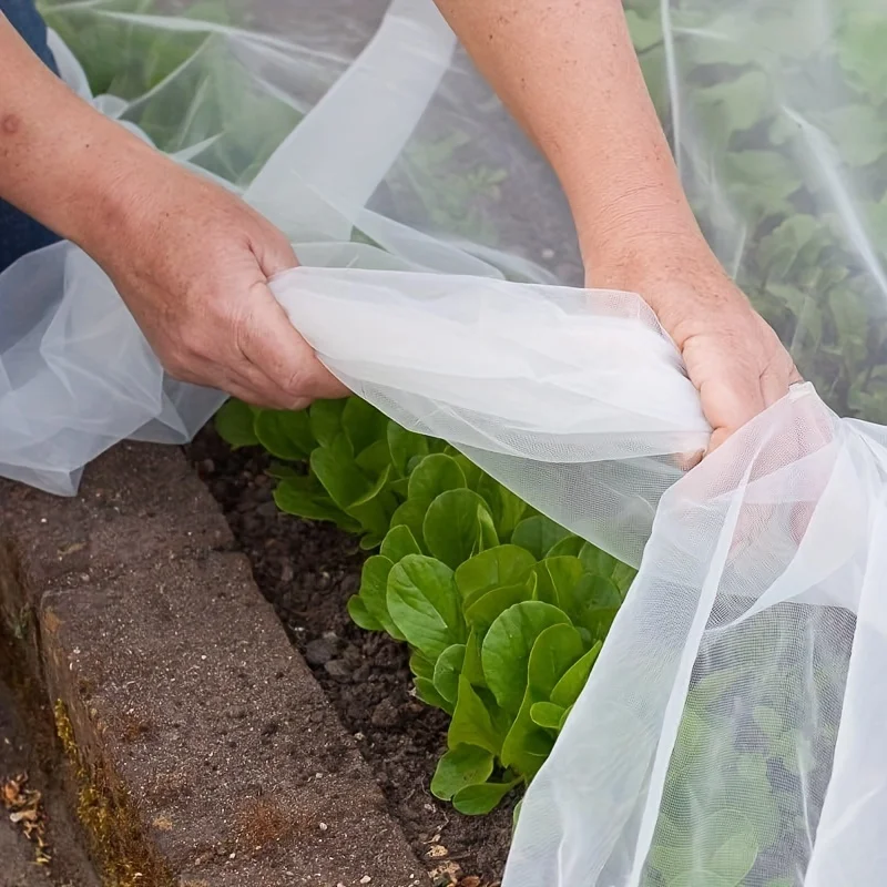 1 pack, insect proof net HDPE 60 mesh transparent mesh barrier ultra-fine plant fruit tree net vegetable blueberry, row cover ne