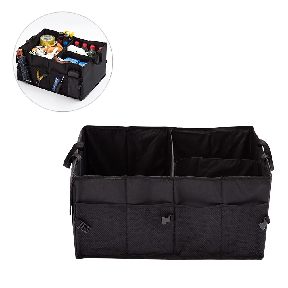 

Collapsible Storage Bins Pouch Car Container Accessories Organizer Foldable Black