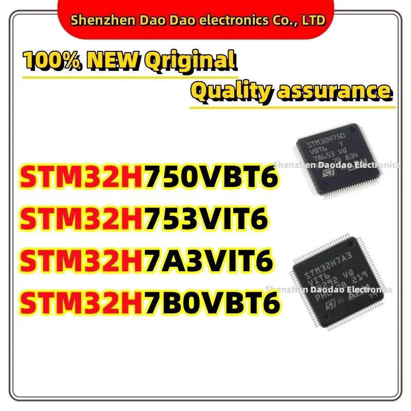 STM32H750VBT6 STM32H753VIT6 STM32H7A3VIT6 STM32H7B0VBT6 LQFP-100 Microcontroller chip IC new original