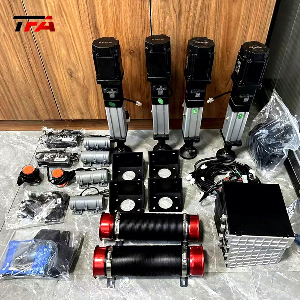 Motion Simulator Cockpit 4DOF Motion Rig With Racing Seat And Motion Actuators For VR Driving Simulation And Drift ESports Setup