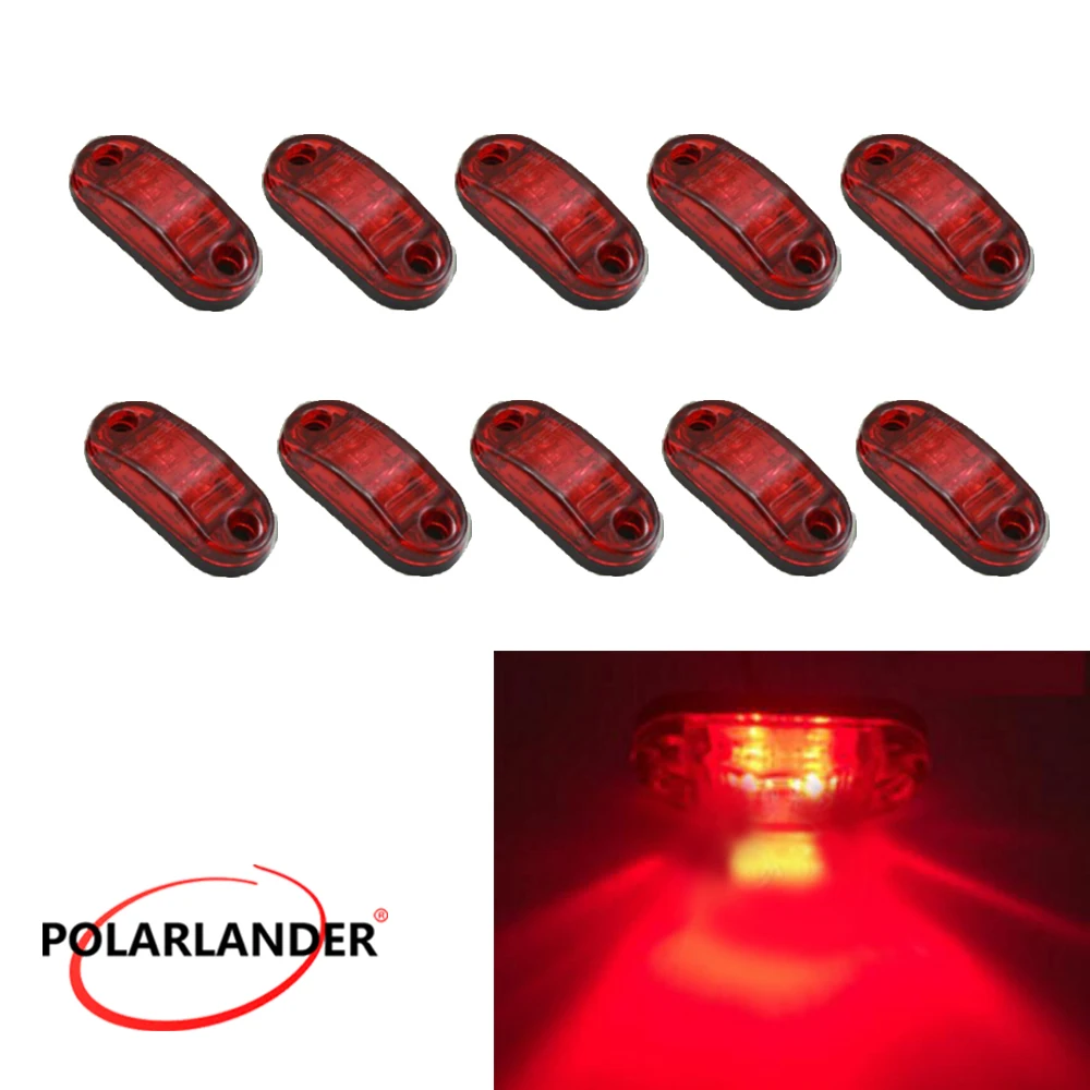

2PCS Highlight Piranha LED Side Light Long Lifespan Easy Installation Truck Clearance Lamp
