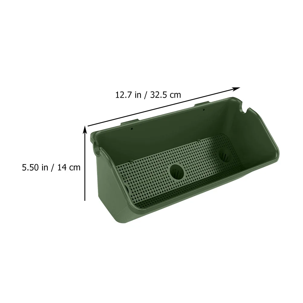 

2Pcs Vertical Hanging Three-Dimensional Planting Pot Box Durable Mounted Outdoor Flower Pot Balcony Garden Planter