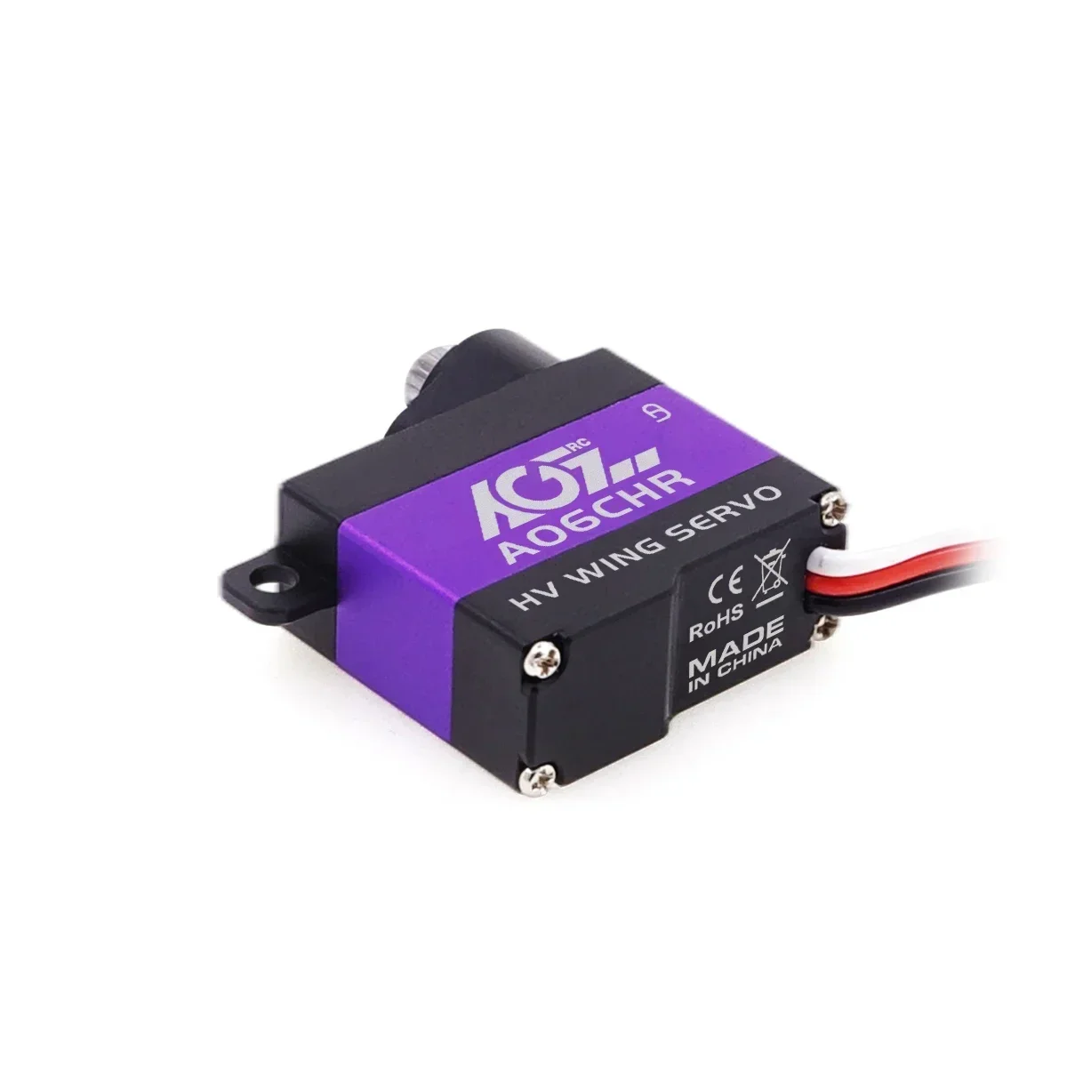 AGFRC A06CHR Metalen tandwielen 3 kg hoog koppel kernloze motor Micro Wing Servo Ideaal voor klein formaat vliegtuig F3P GLD zweefvliegtuig zeilvliegtuig