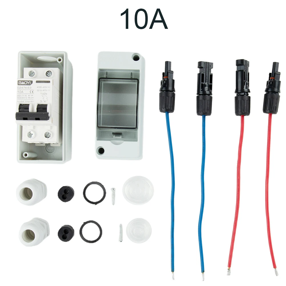 PV Isolator Switch DC/AC 30A IP65 Disconnect Circuit Breaker For Solar Panels Electrical Equipment Supplies Industrial Tools