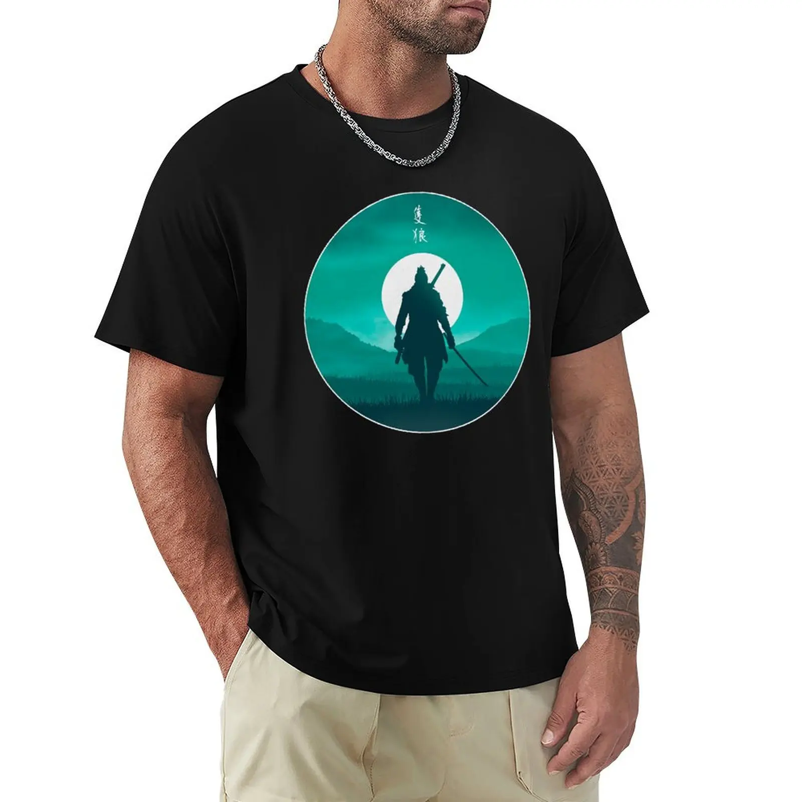 Wolf the Shinobi v2 T-Shirt Basic Short Sleeve Cotton Blend T-Shirt