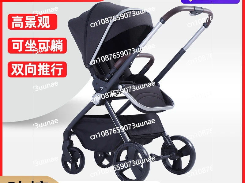 Baby Stroller Can Sit and Lie Down Two-way Lightweight Folding Newborn Infant Baby Stroller