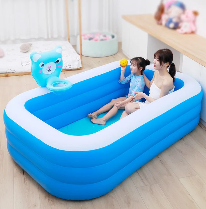 

Stacked inflatable children's bath double bathtub, children's and baby's bathtub, soaking tool