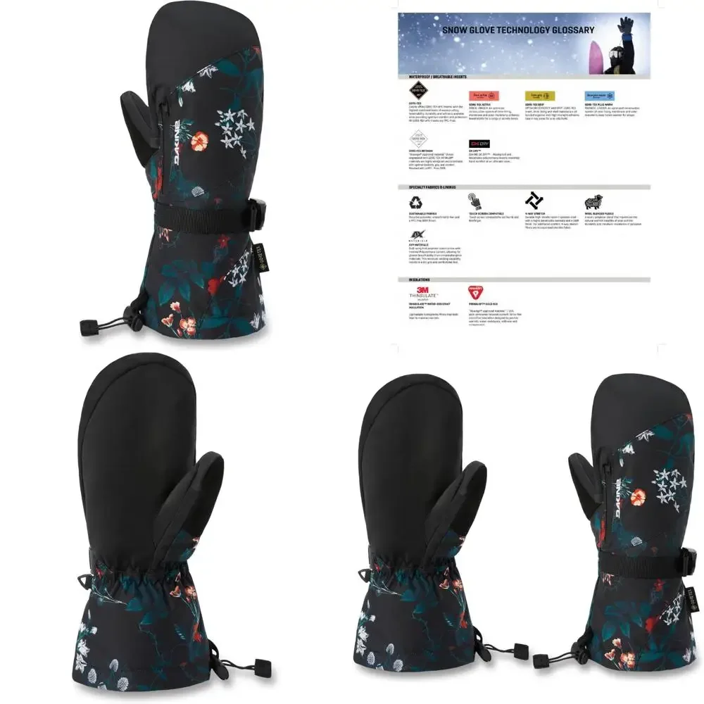 

Women's Waterproof Gore-Tex Mittens for Snowboarding and Skiing - Sequoia Style Enhanced Performance