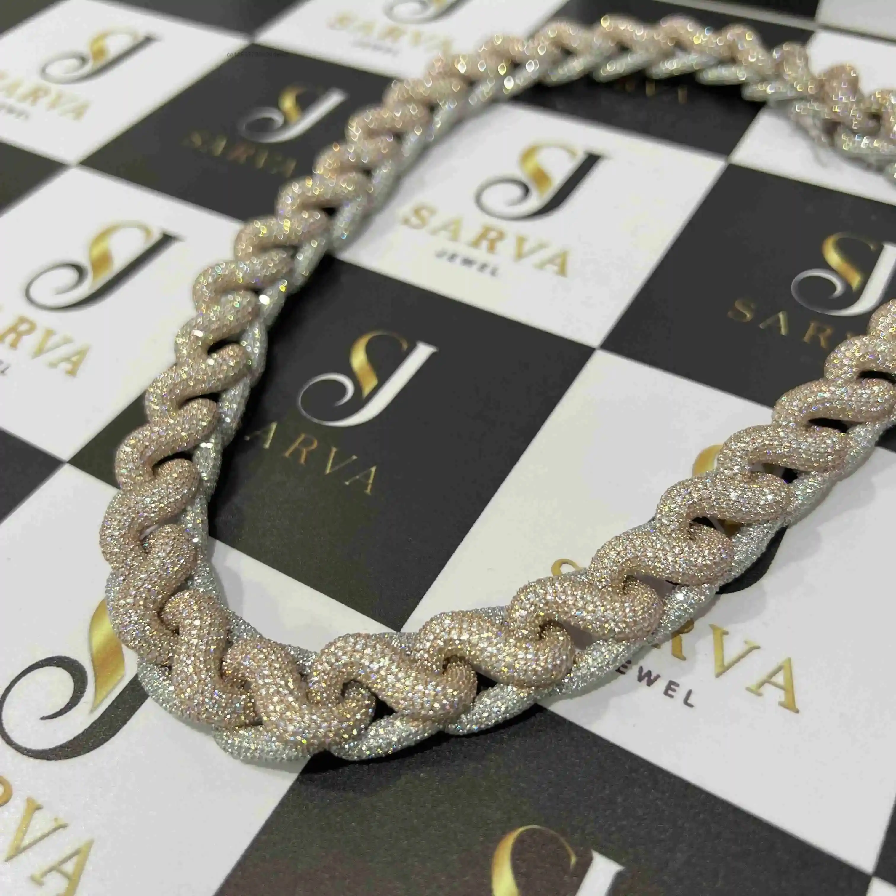 

Изготовленная на заказ веревочная цепочка VVS с муассанитом, круглая кубинская цепочка в стиле хип-хоп с бриллиантами, высокое качество, кубинская цепочка из стерлингового серебра 925 пробы для мужчин