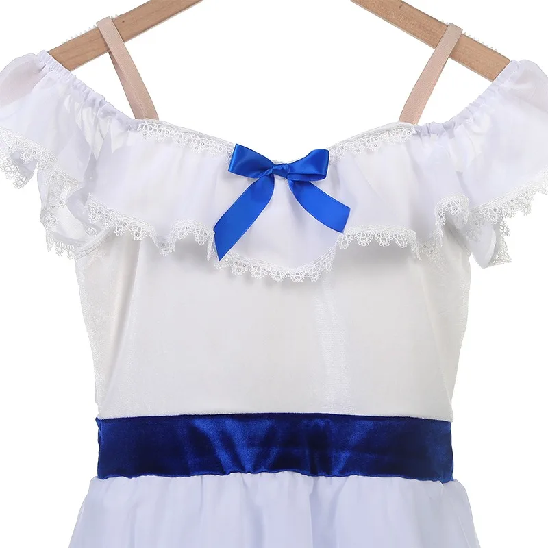 Tutú de Ballet profesional largo para niños y adultos vestido tutú de Ballet blanco para niñas falda larga traje de baile de competición