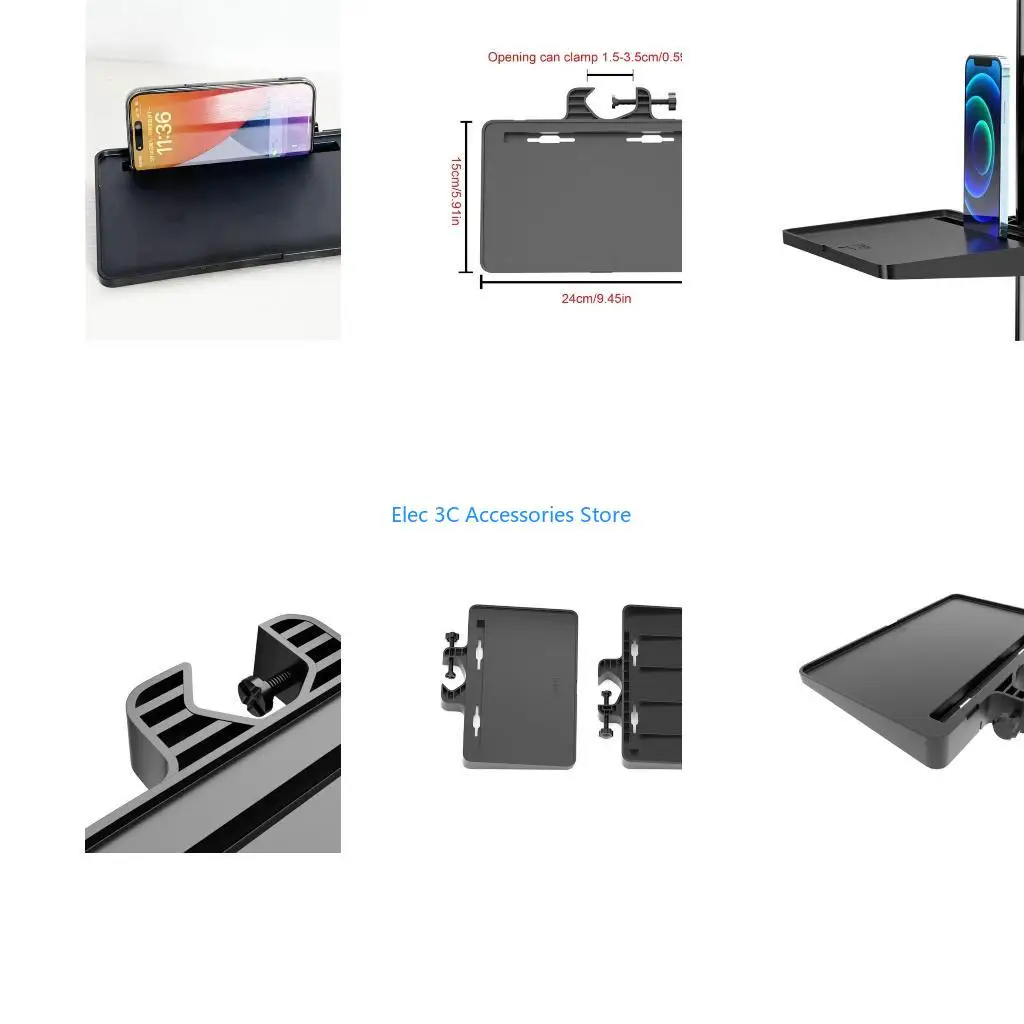 Y51A Desktop Stand Sound Card Tray Wireless Speaker Microphone Shelf Accessories