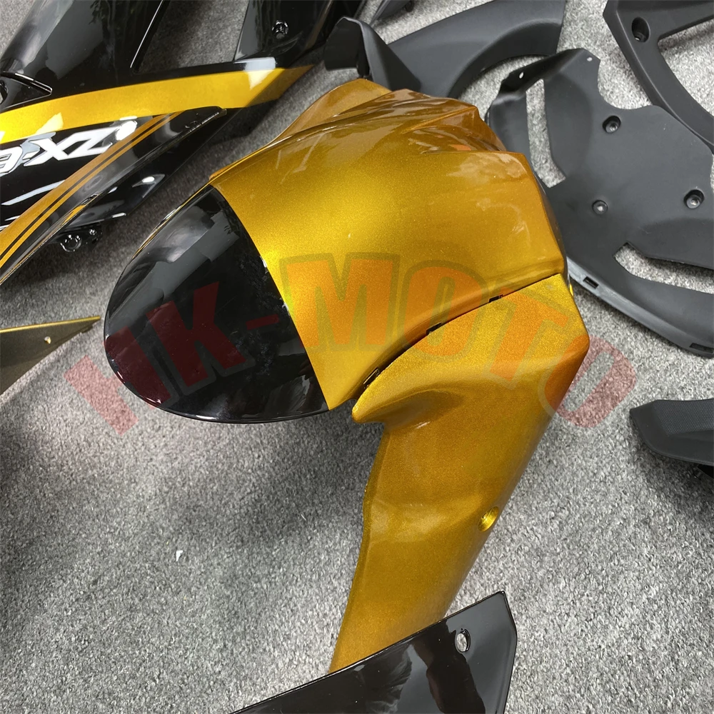 Motorcycle Fairing Kit Fit For ZX-6R ZX6R ZX600 636 2007 2008 Bodywork Set High Quality Abs Injection Bright Gold Black