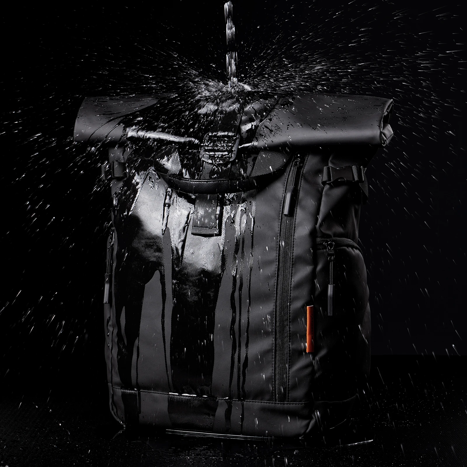 TANGCOOL New Roll Top Waterproof Laptop Backpack Expandable Large Capacity Travel Backpack Casual Business Commute Shoulder Bag