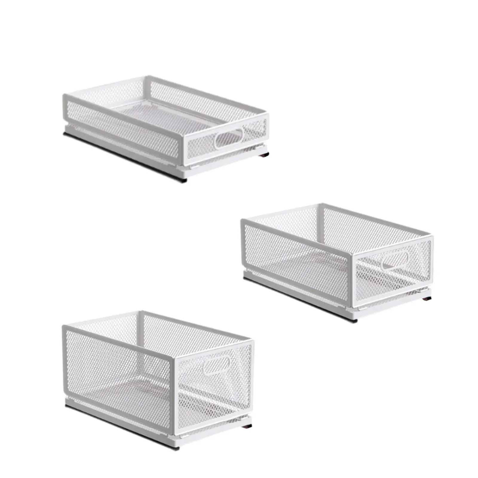 Pull Out Cabinet Organizer Easily Installed Sturdy Sliding Drawer for Bathrooms