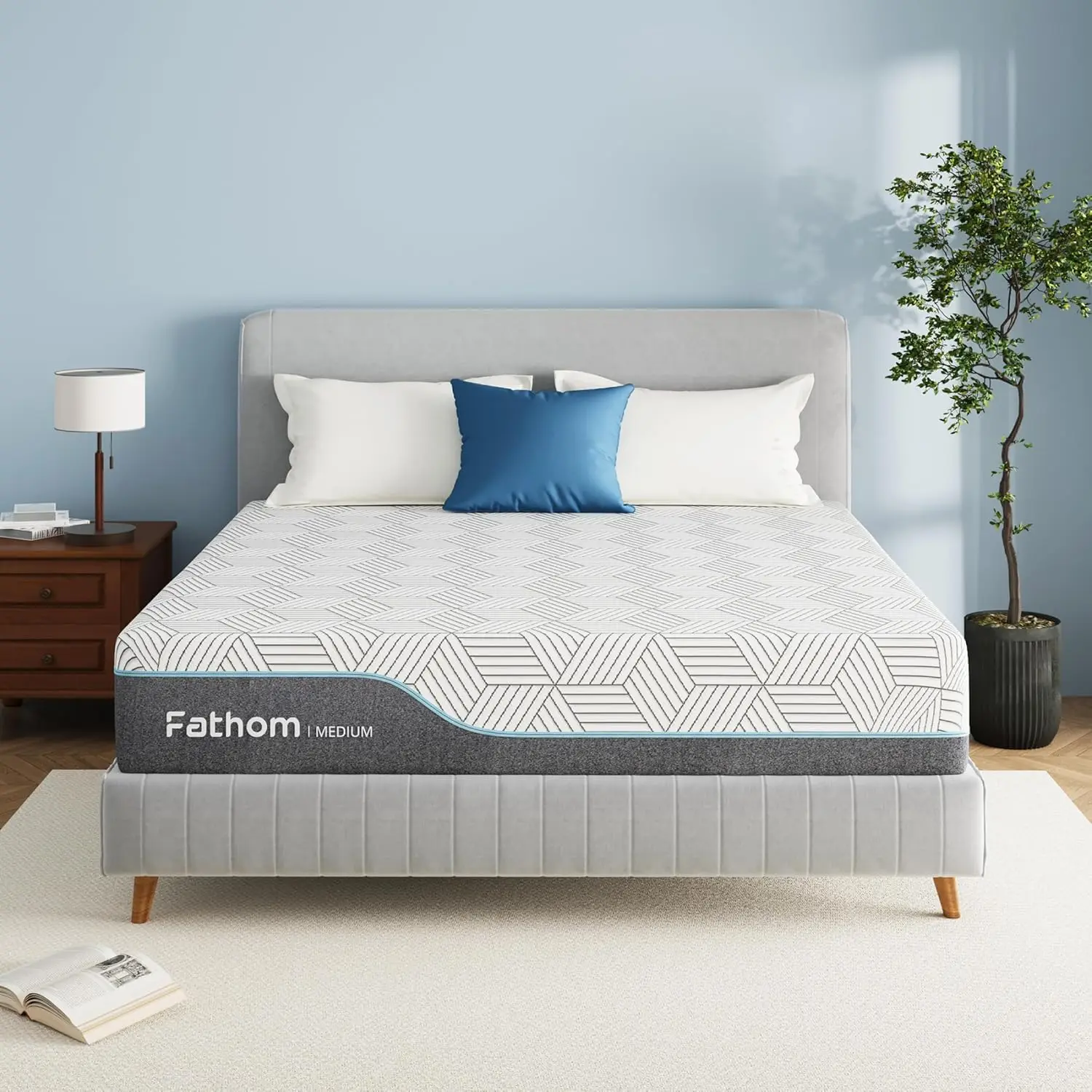 

Матрас Queen Size 12 дюймов с эффектом памяти, в коробке, для снятия боли в спине и комфортного сна с гелевым наполнителем.