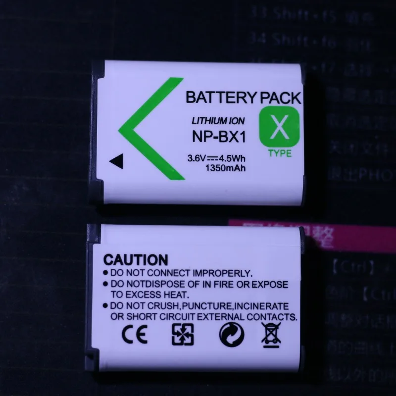 Replacement battery NP-BX1 1350mah for WX300 HX300 HX50 RX100 II HX60 Camera battery Charger