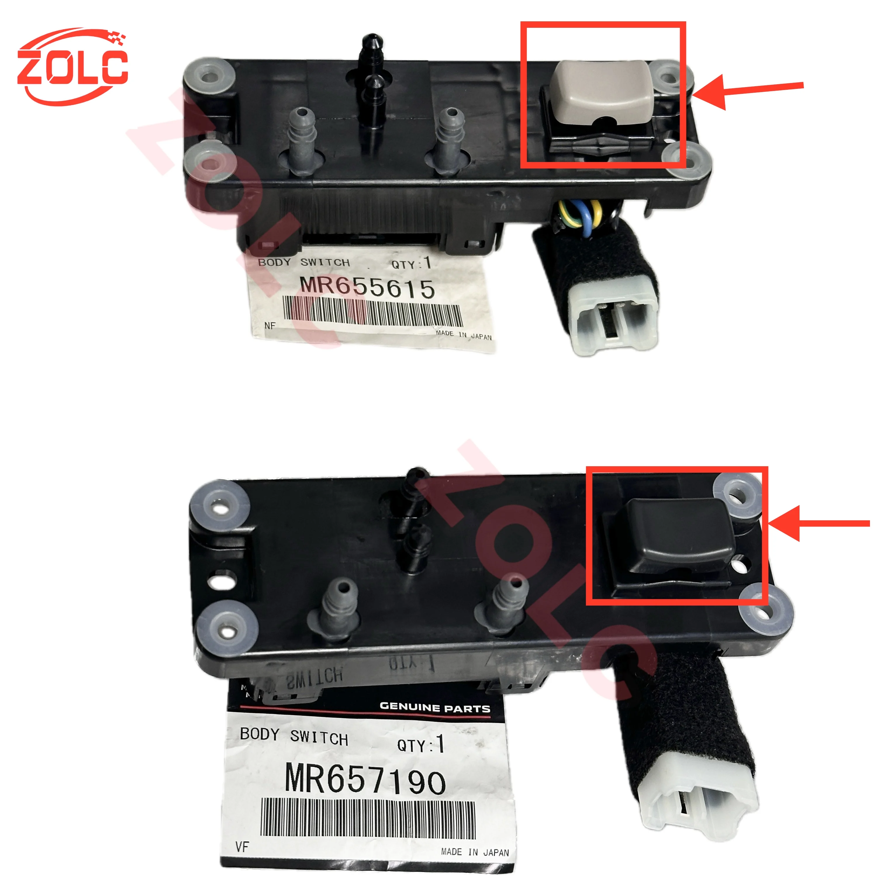 Front Seat Control Switch MR657190 for Pajero Montero