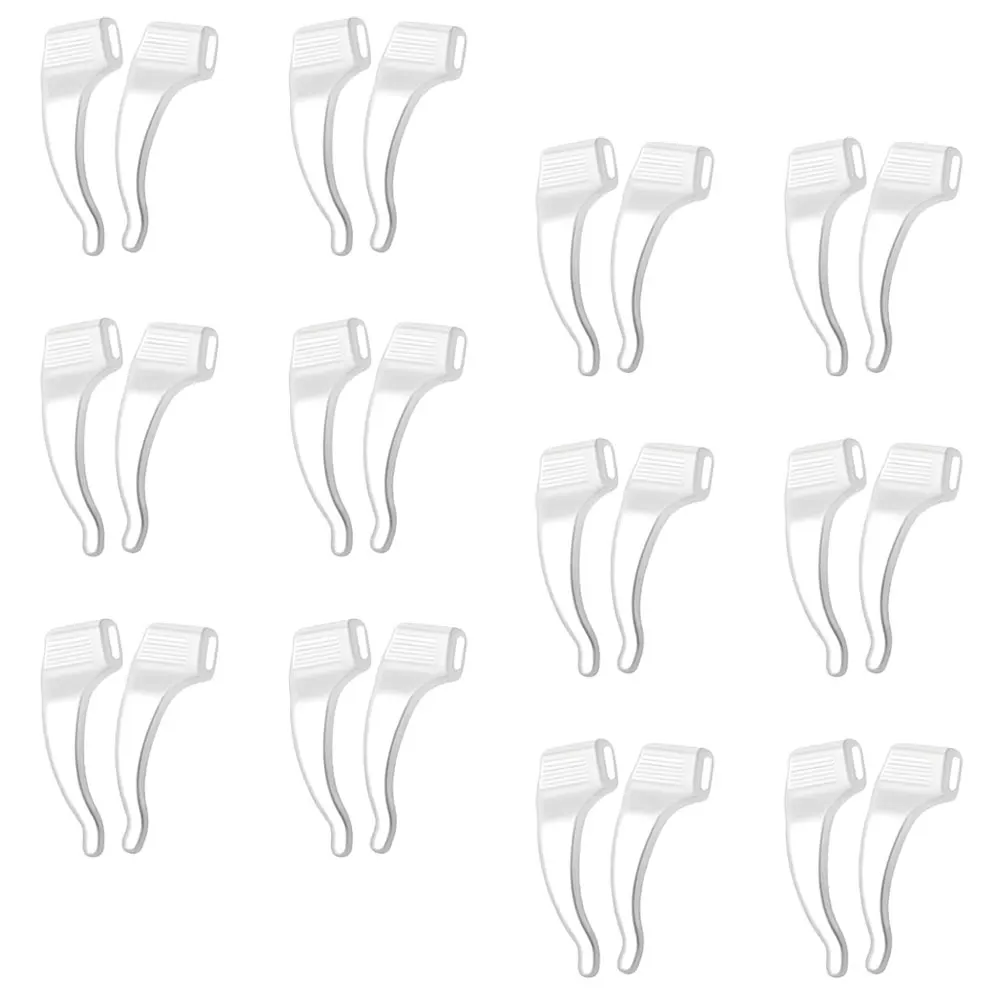 

Soft Silicone Ear Grips Hook Glasses Cushion Retainers Silicone Glasses Retainer for Eyewear Sports Transparent