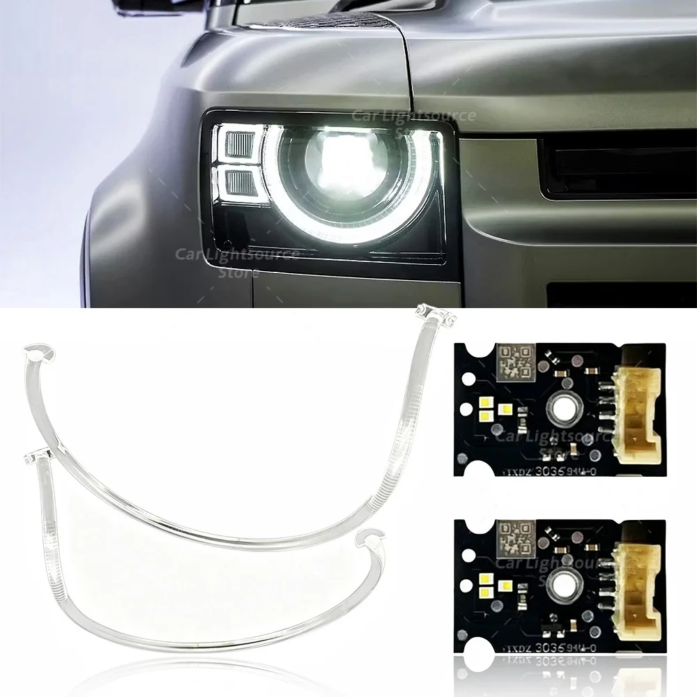  For 2020-2023 Land Rover Defender CML-G5M3 5120-1 LED Headlight Light Guide Strip Daytime Running Light Boards DRL Lights Tube