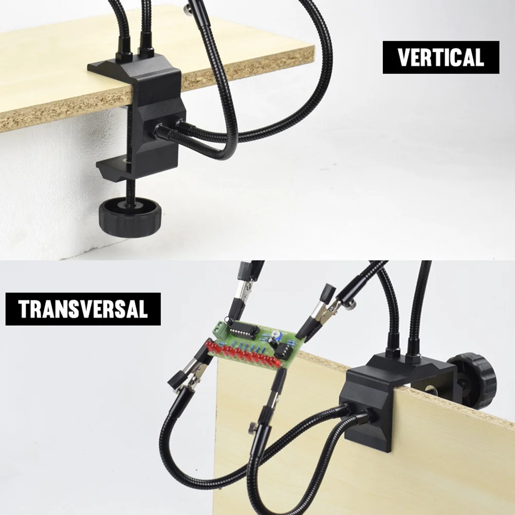 Four-Claw Aluminum Alloy Multi-Function Welding Station 360 Rotation Clip Nut Lock Secure Welding Accessory for Jewelry Crafts