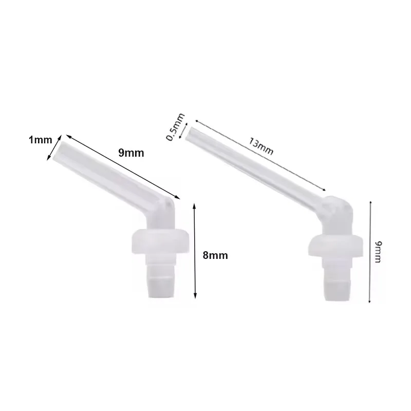 Dental Mixing Head for 1:1 Two-component Mixing Tube Silicone Rubber Conveying Mixing Head Brown Disposable Impression Material
