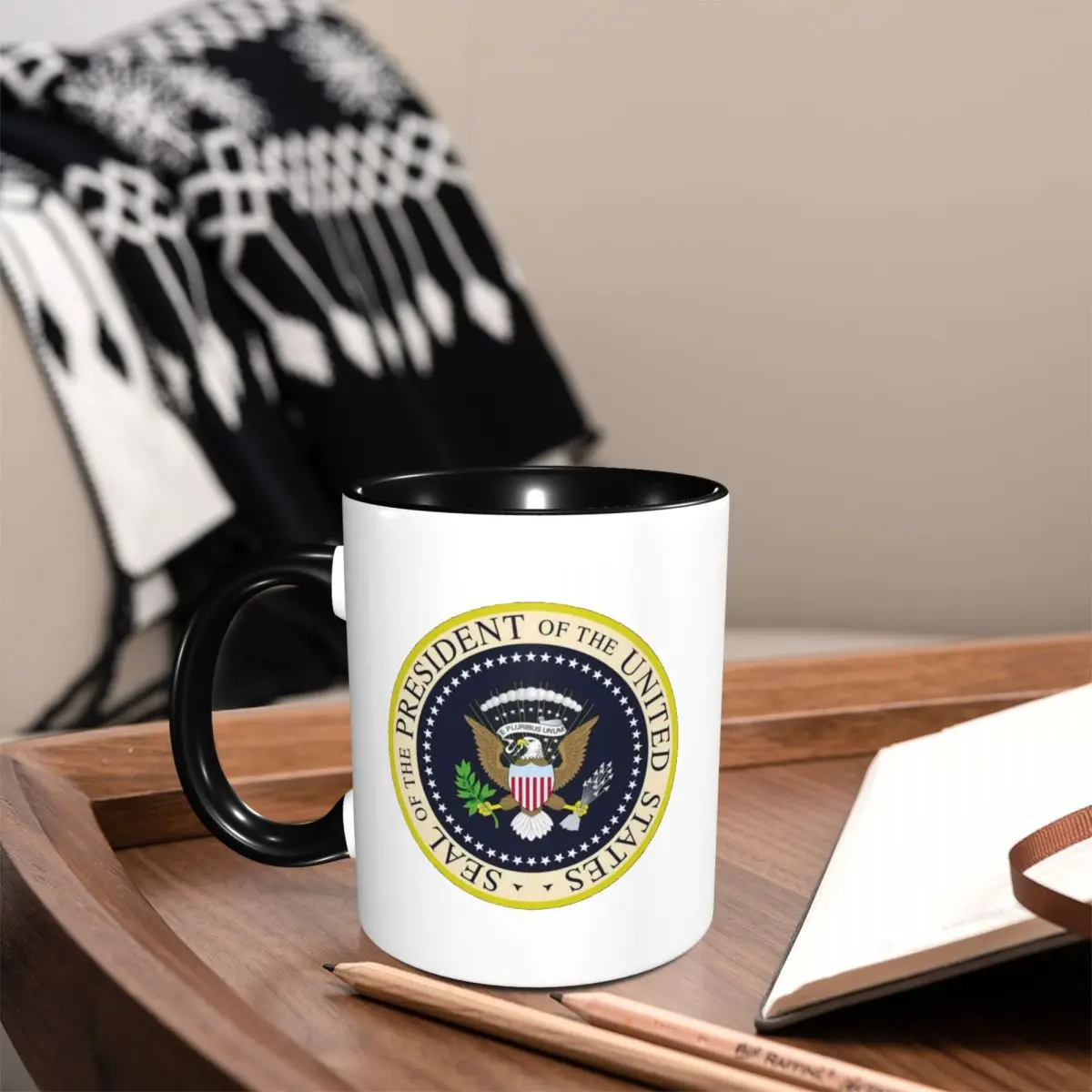 Seal Of The President Of The United States Mug Funny Ceramic Coffee Cups Tea Mugs Milk Cup Drinkware Gift for Woman Man