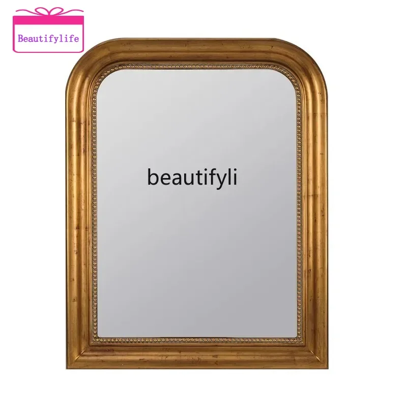 YL French retro American, washstand mirror, fireplace decoration European style, makeup smart bathroom mirror