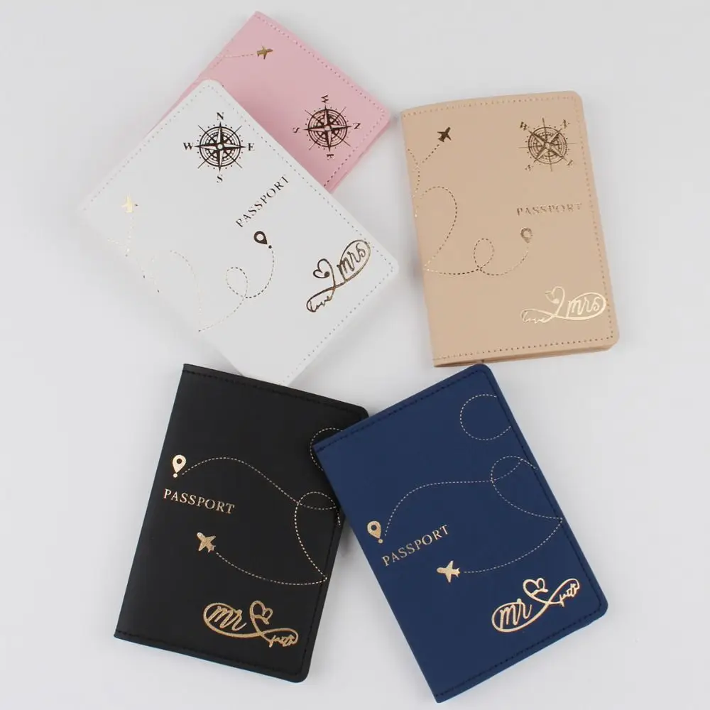 PU Leather Travel Passport Cover Fashion Women Passport Holder Case for Men Travel Credit Card Protector Cover