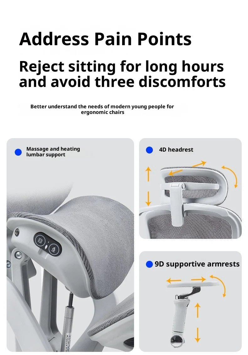 책상용 무중력 의자 게이밍 홈컴 높이 조절 의자 컴퓨터 게이밍 의자 편안한 의자 저렴한 가구 마갈루