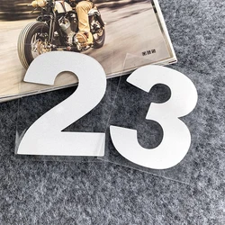 Coole nummerstickers voor motorfietsen 0123456789 Refit Racing Helm Logo Moto Brandstoftank Waterdichte stickers 0 tot 9 Accessoires Para Moto