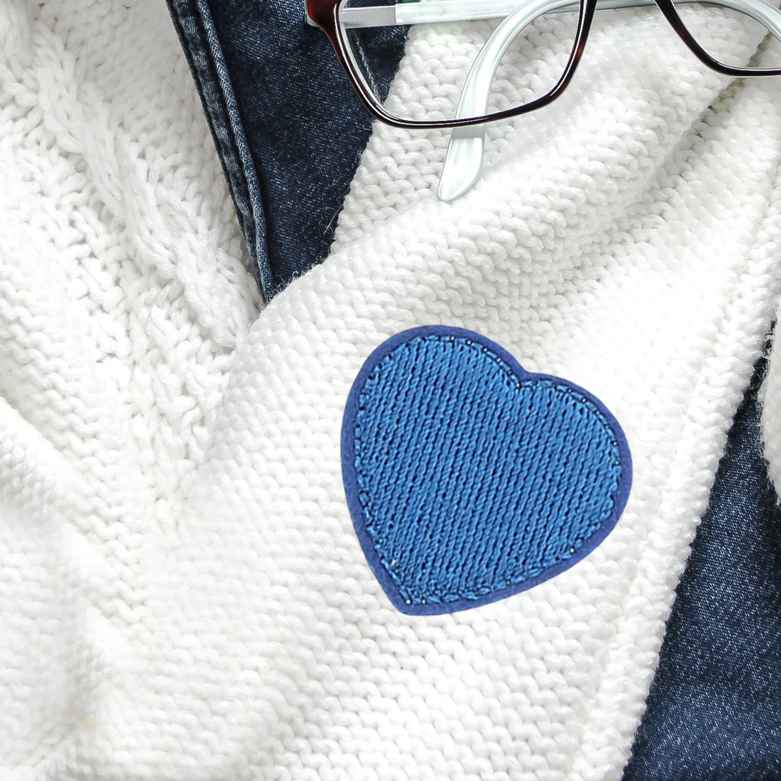 

36Pcs Heart Patches Iron on Fabric Appliques for Clothing Repair and Decoration Durable Sew on Patches Fabric Patch