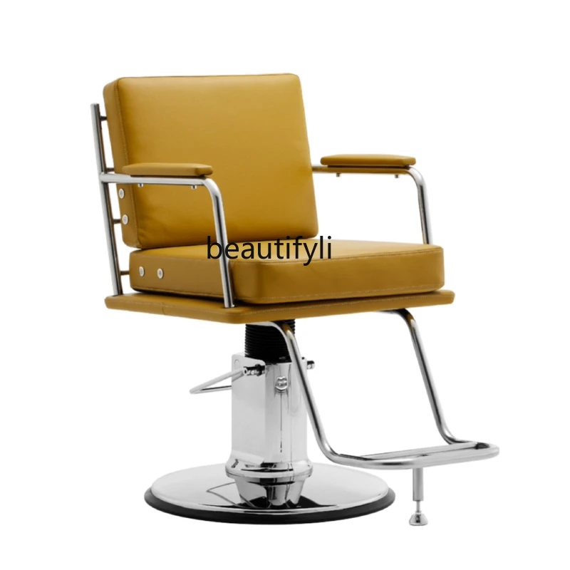 

Barber Shop Lifting Hair Cutting and Dyeing Chair Hairdressing Shop for Hair Salon Stool Simple Hairdressing Chair