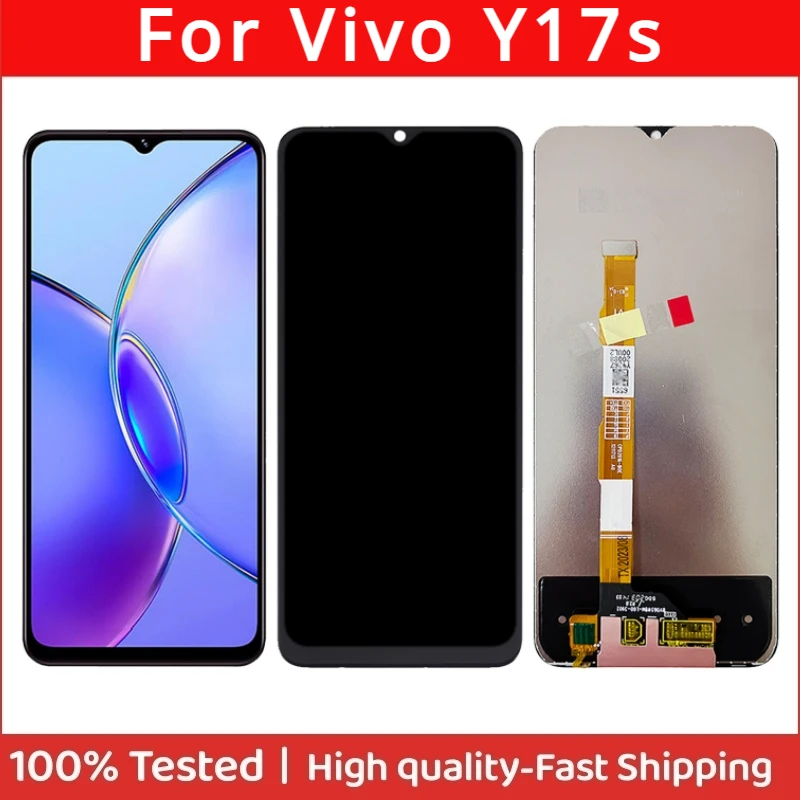 

ЖК-дисплей 6,56 дюйма IPS для Vivo Y17s, сенсорный экран, дигитайзер, запчасти в сборе