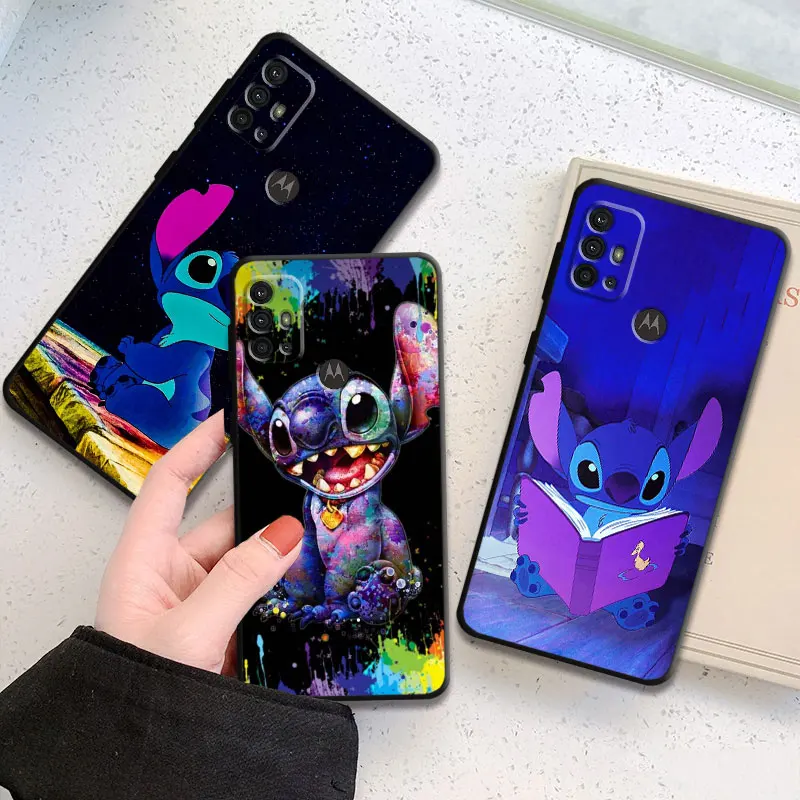 Cute Lilo Stitch Disney Phone Case for Motorola Moto G22 G71 5G G60 G82 G8 Power Lite G31 G32 G200 G52 G72 G30 G51 G50 Cover