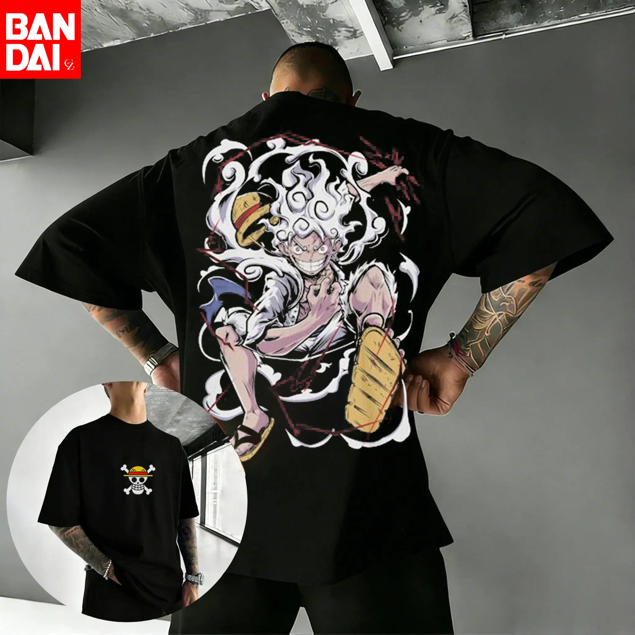 

Футболка One Piece Anime Luffy, хлопковая футболка с короткими рукавами и рисунком, летний повседневный топ для мужчин и женщин, новая модная мужская одежда Y2k