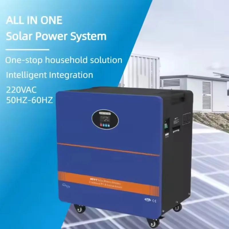 

【Hot】SNADI 5KW Solar Power Station Off Grid Solar Power System All in One Lithium Battery Solar Energy System Generator for Home