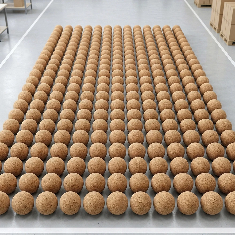 

Solid Wood Style Table Soccer Balls 6pcs Natural Agglomerate Cork 36 40 45 50mm for Foosball Table Accessories