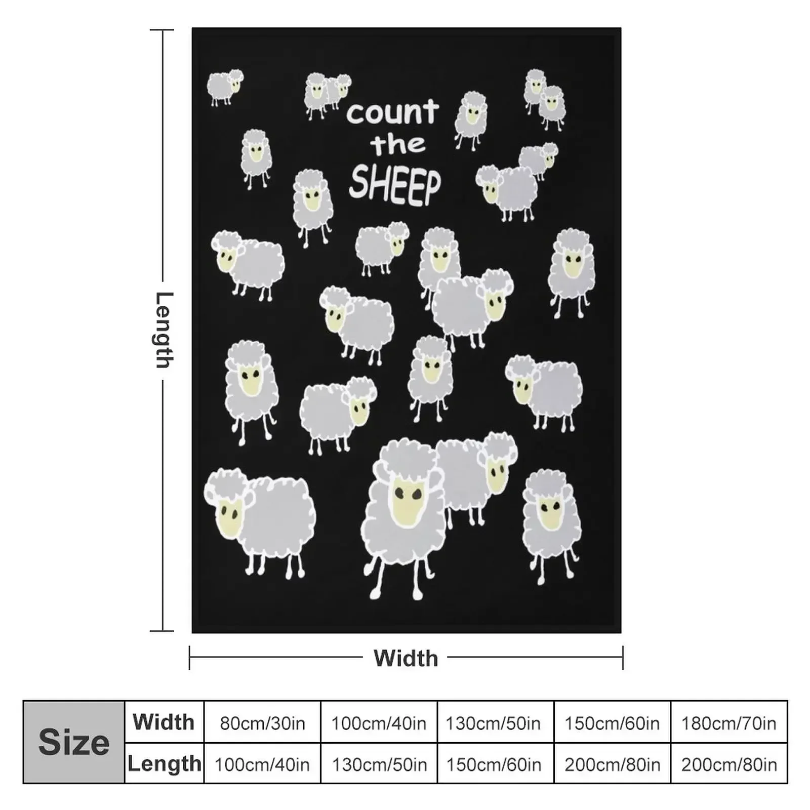 counting sheep, white Throw Blanket Bed linens Decorative Sofas Summer Beddings Luxury Blankets