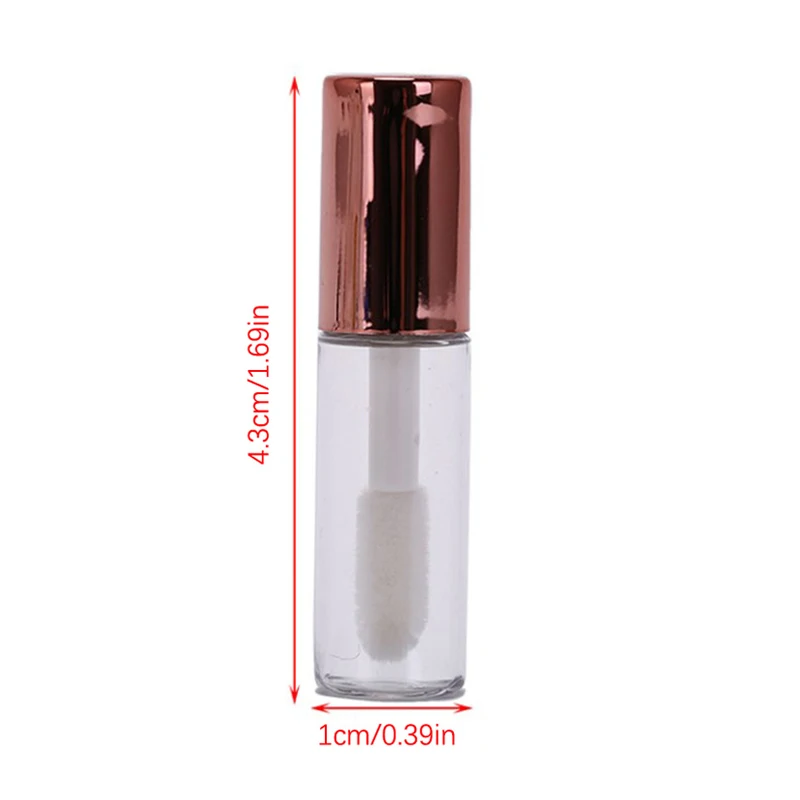 1.2ML Lip Gloss Tubo vuoto Mini tubi di plastica per balsamo per labbra Smalto per unghie Campione Bottiglie riutilizzabili Contenitori per rossetto liquido