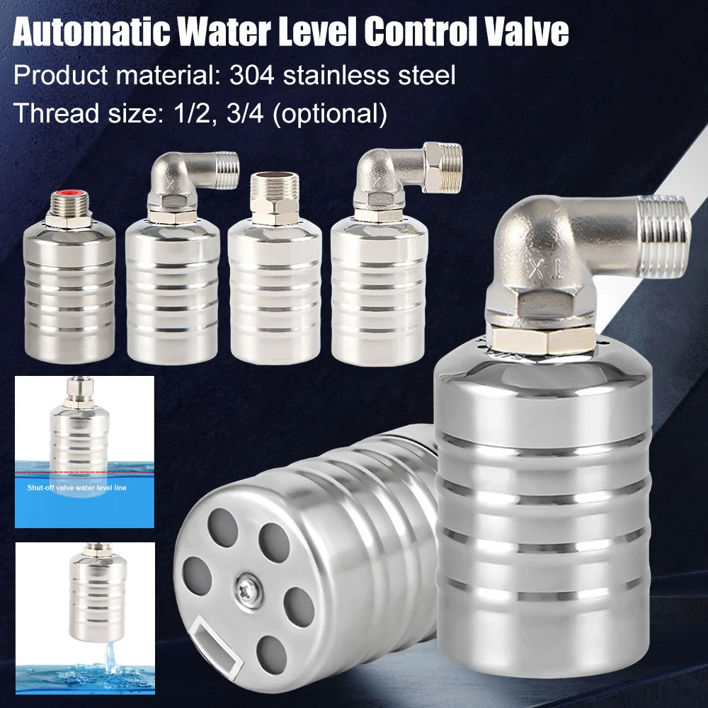 

Автоматический клапан контроля уровня воды, плавающий шаровой клапан из нержавеющей стали, аксессуары для контроллера остановки воды большой емкости