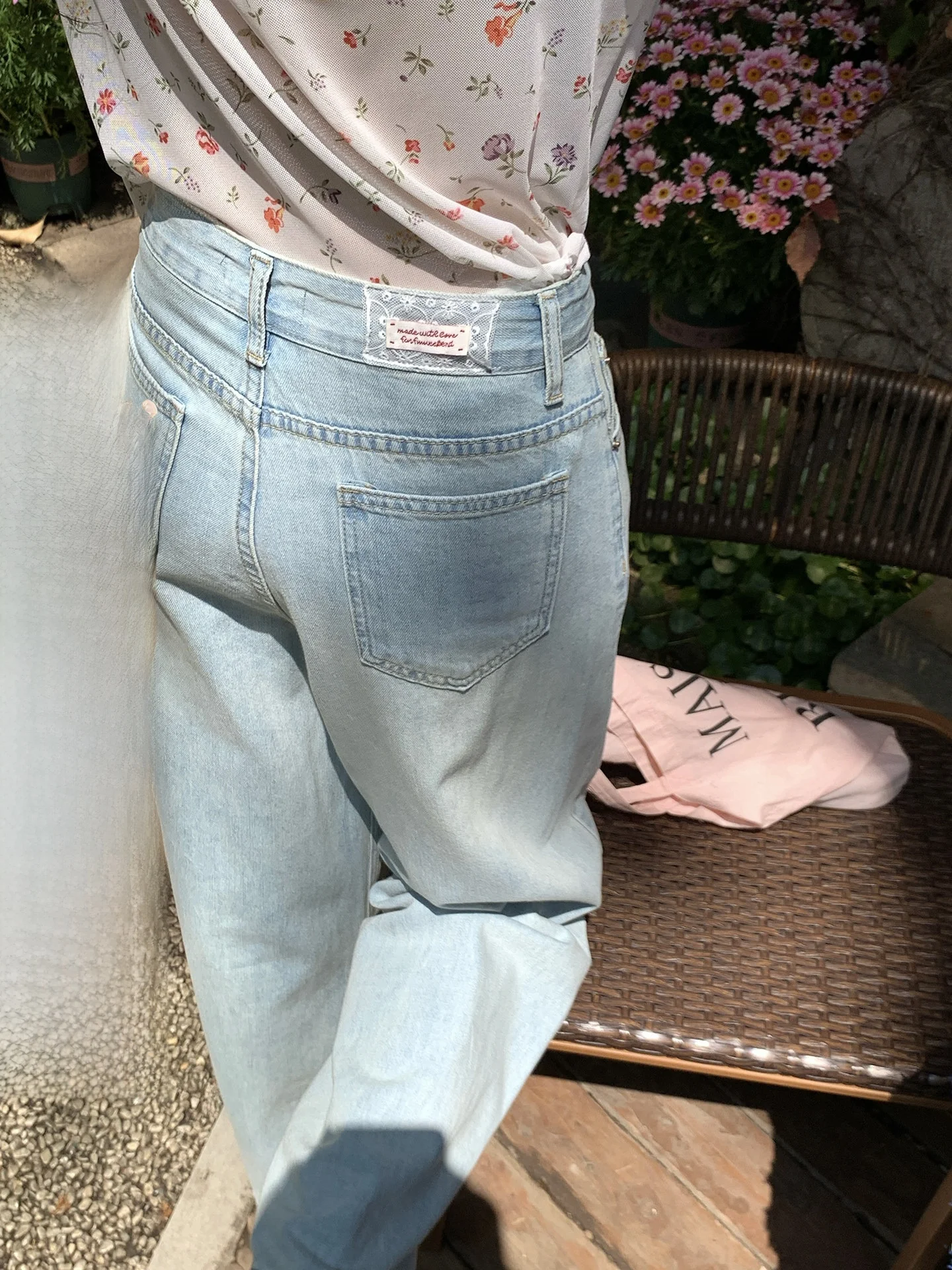 

Джинсы Hollyii в корейском стиле с высокой талией, винтажные, светло-голубые, прямые, для женщин, весна 2026