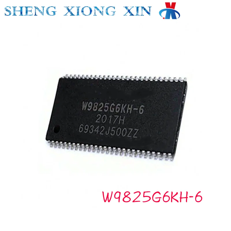 5pcs/Lot W9825G6JH-6 W9825G6KH-6 W9825G6EH-6 W9425G6JH-5 TSOP-54 Storage Chips W9825G6 W9425 W9825 Integrated Circuit